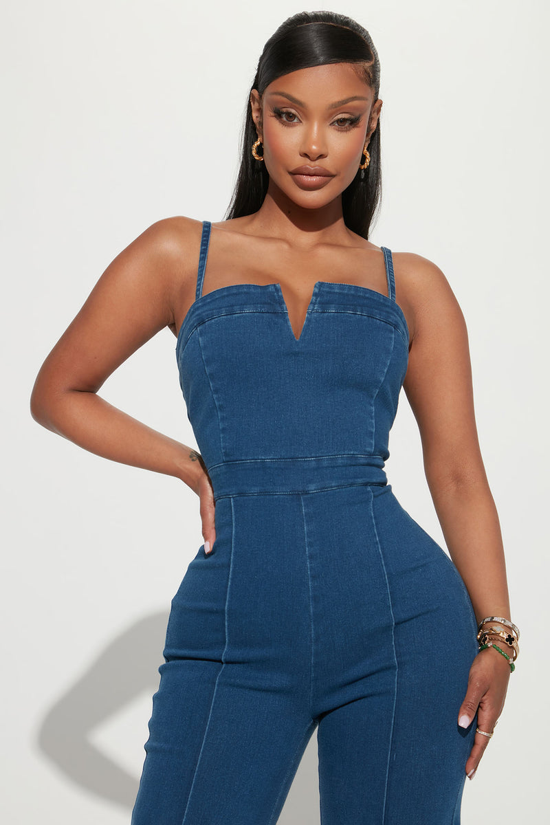 Jean outlet dress romper