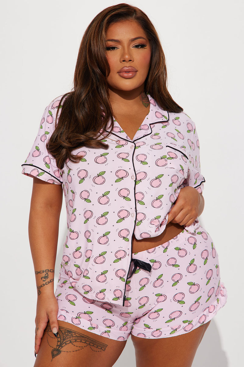Womens clearance peach pajamas