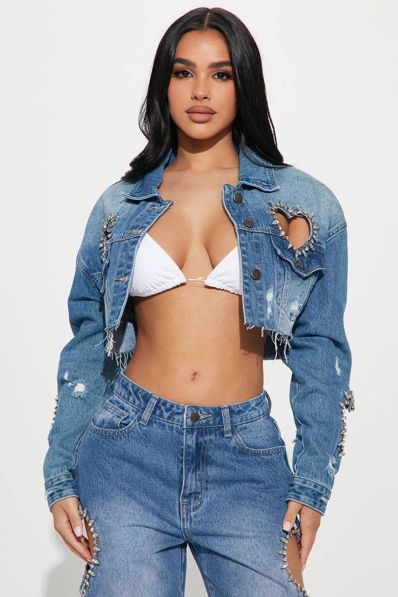 Fashion nova long jean jacket discount