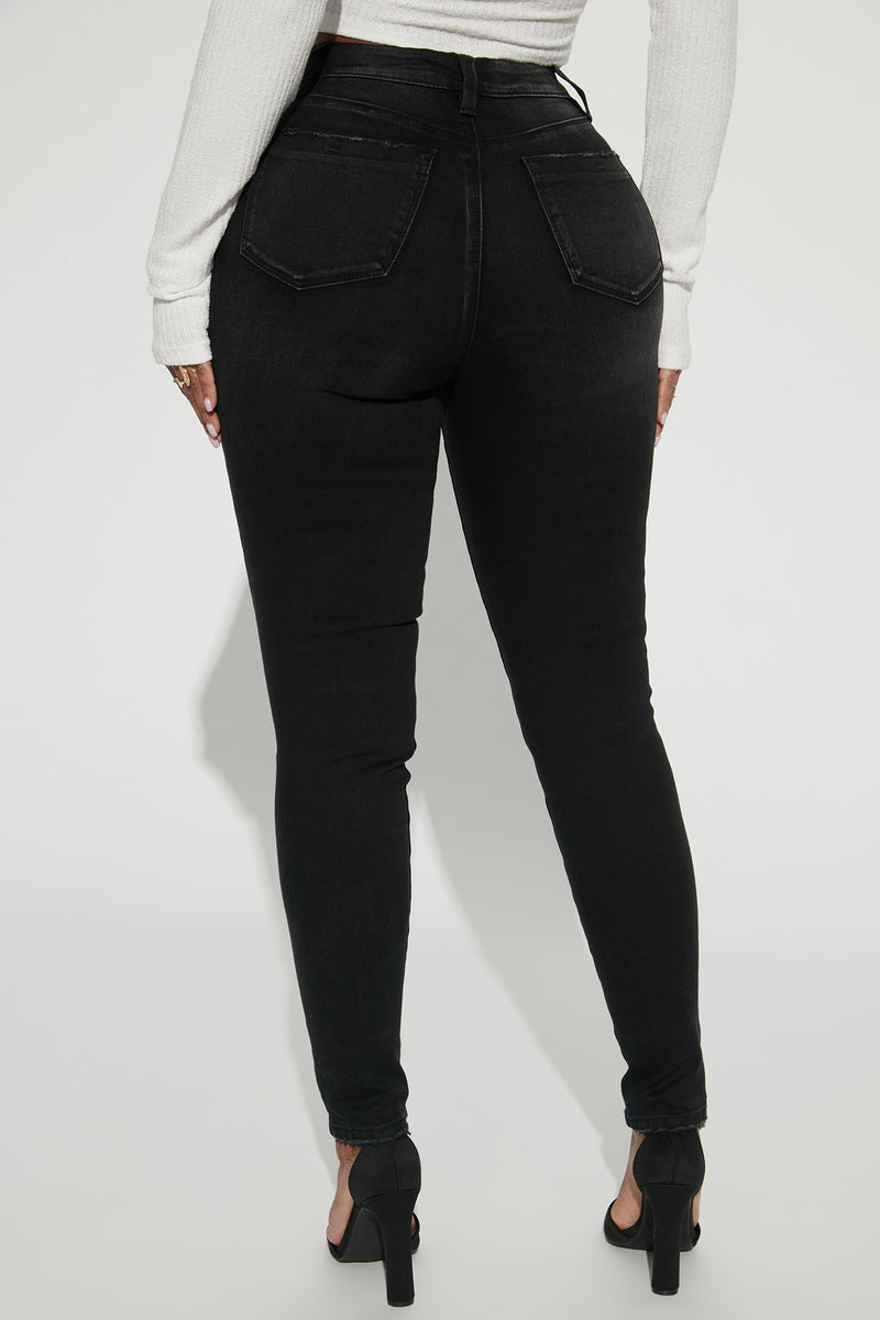 On The List Deluxe Stretch Skinny Jean Black Fashion Nova, Jeans