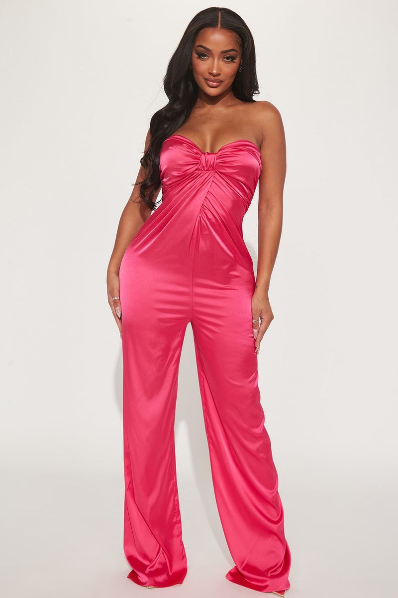 Satin jumpsuit fashion nova outlet