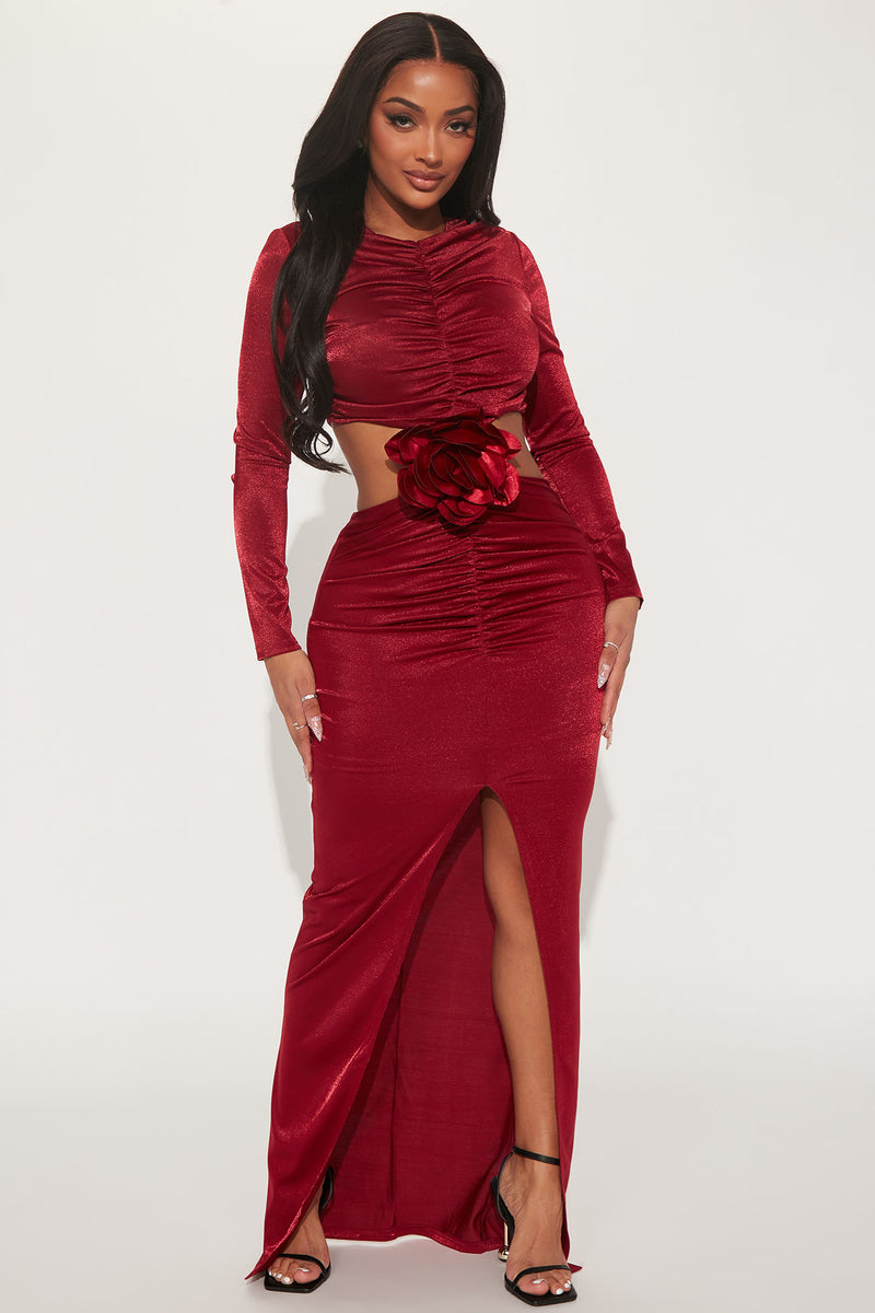 Scarlette Rose Maxi Dress Burgundy