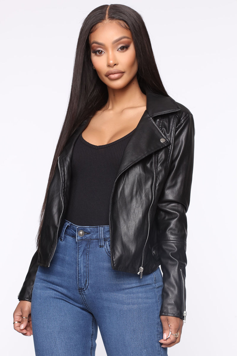 Never Average Moto Jacket Black