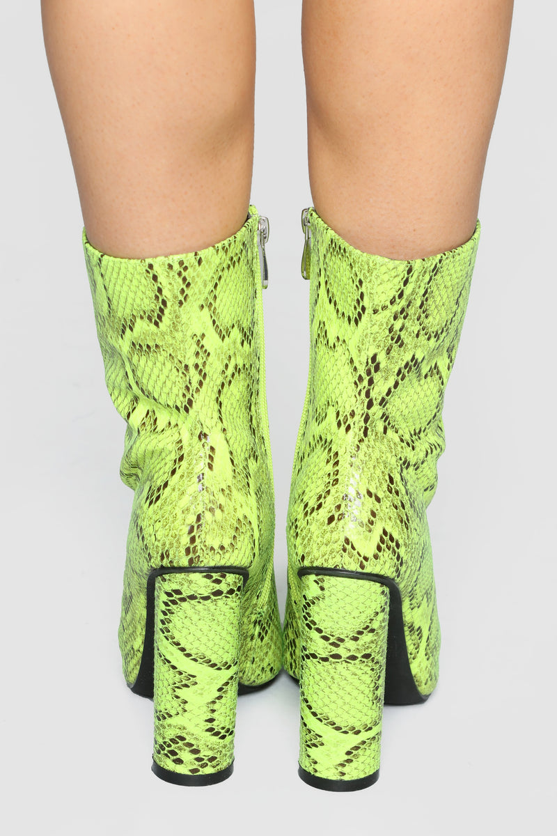 Neon snake hotsell print boots