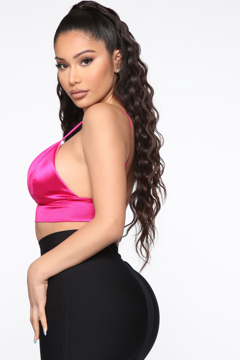 Only After Dark Crop Top - Fuchsia | Fashion Nova, Knit Tops | Fashion Nova