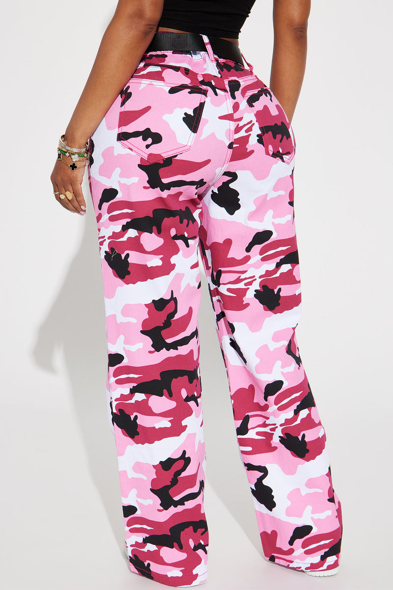 Searching For You Camo Pant Pink combo