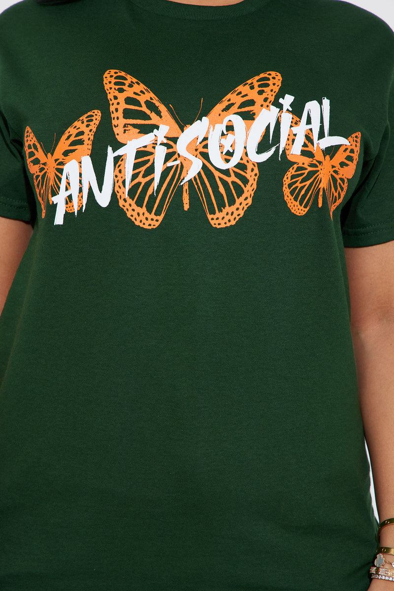 Anti Social Energy Graphic Tee Hunter Fashion Nova Screens