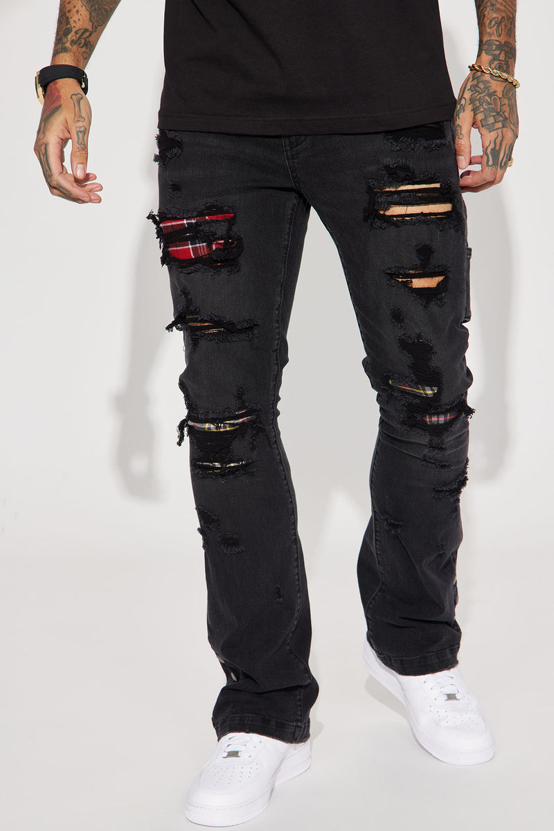Perfect Idea Washed Black High Rise Slim Leg Carpenter Jeans