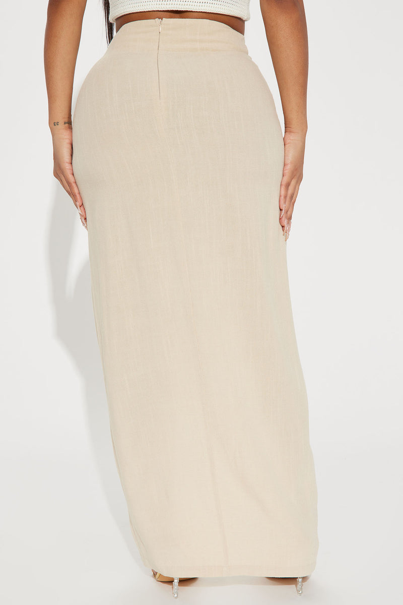 Tan jersey skirt hotsell