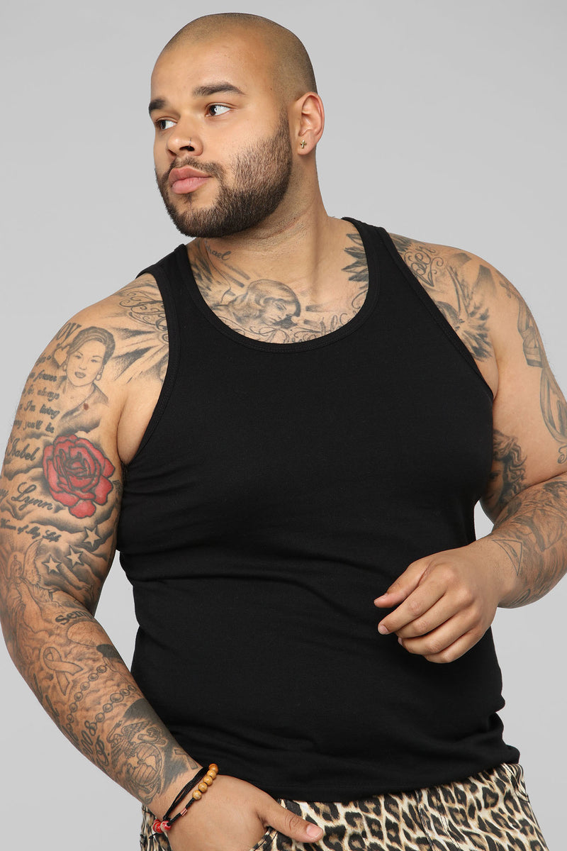black tank top mens