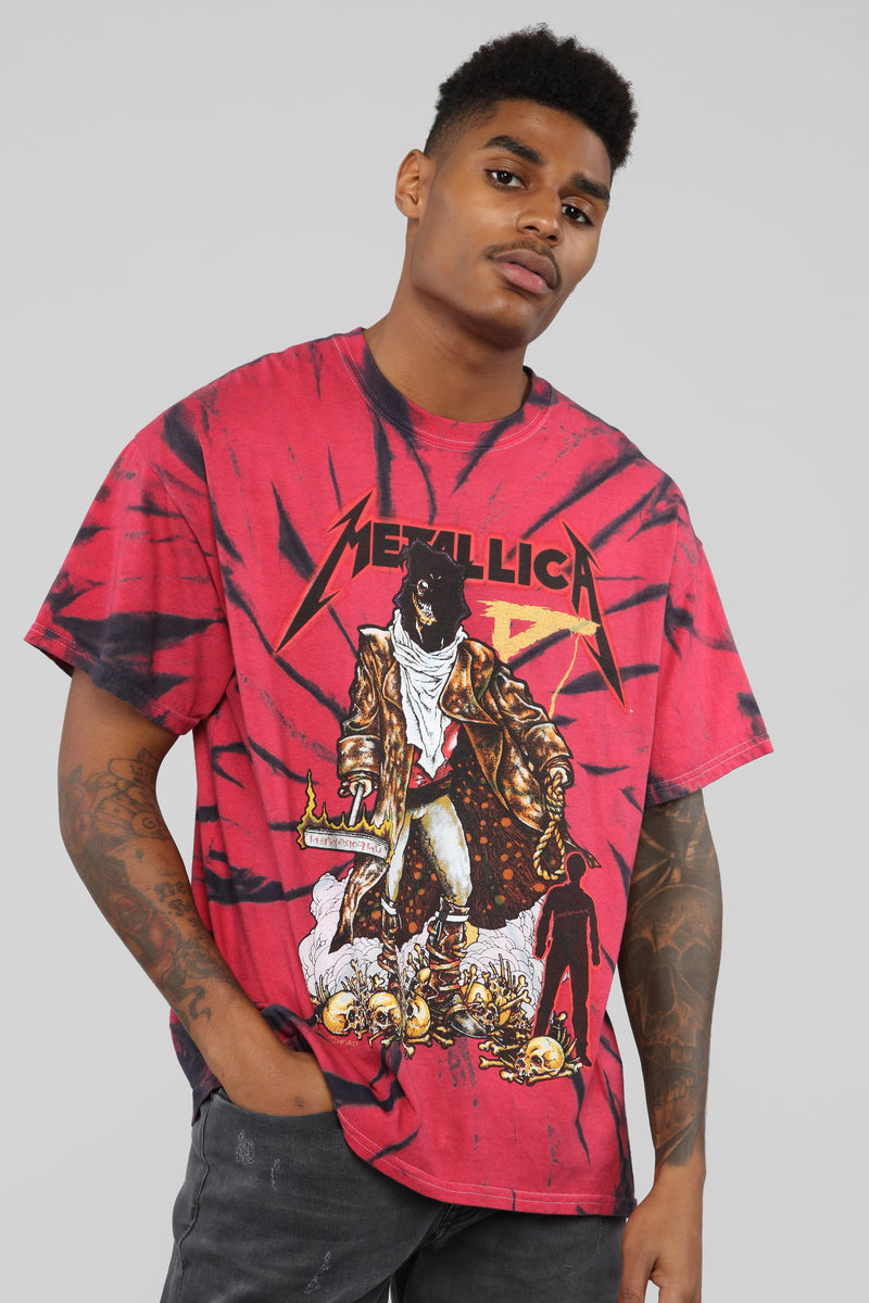 Metallica top red shirt