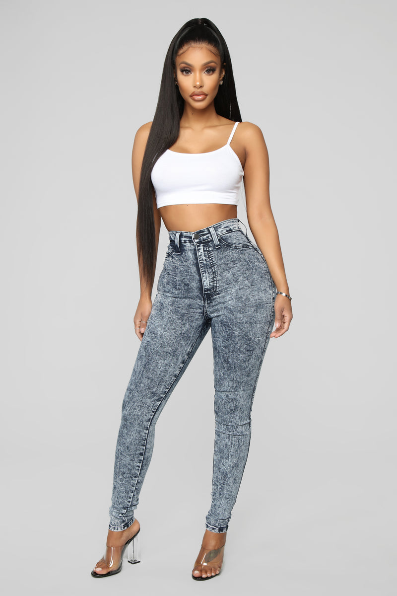Fashion nova high waisted new arrivals jeans review
