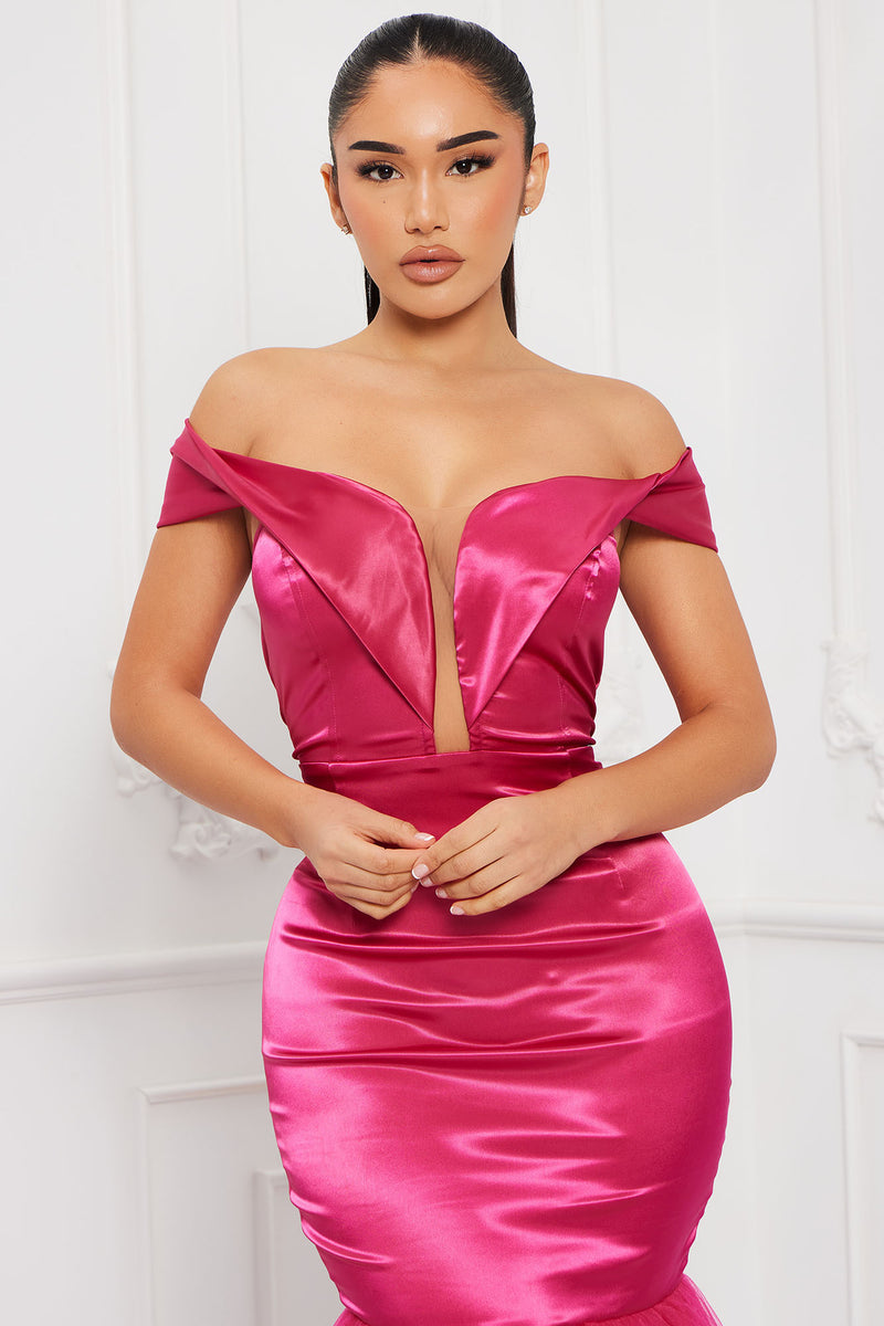 Fuchsia dress fashion nova online