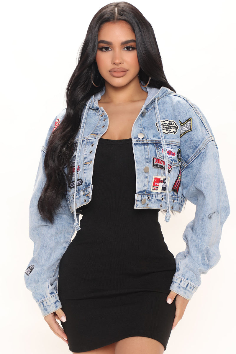 Fashion nova plus size jean jacket top