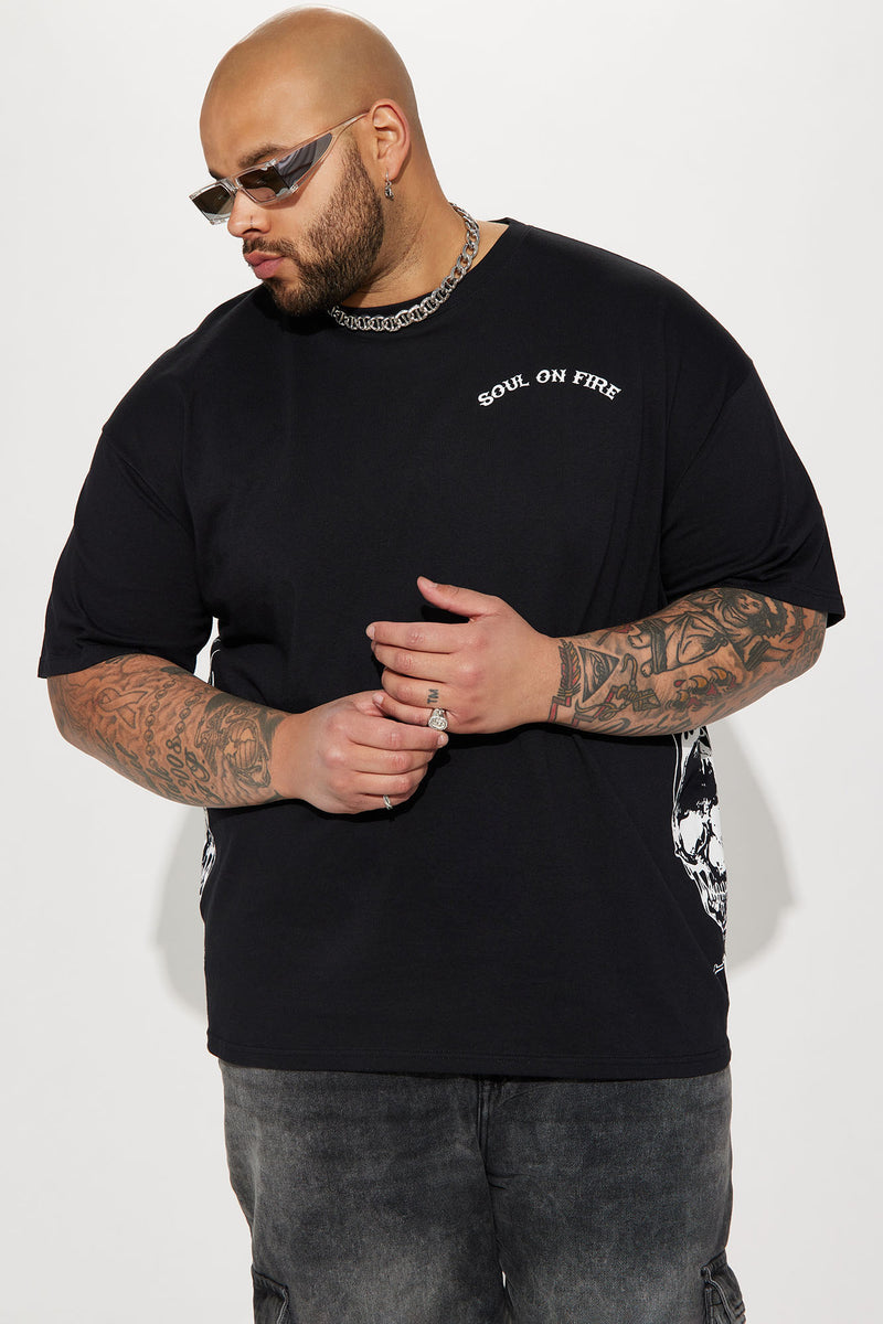 Men's Soul Official Logo Long Sleeve Shirt Black Large