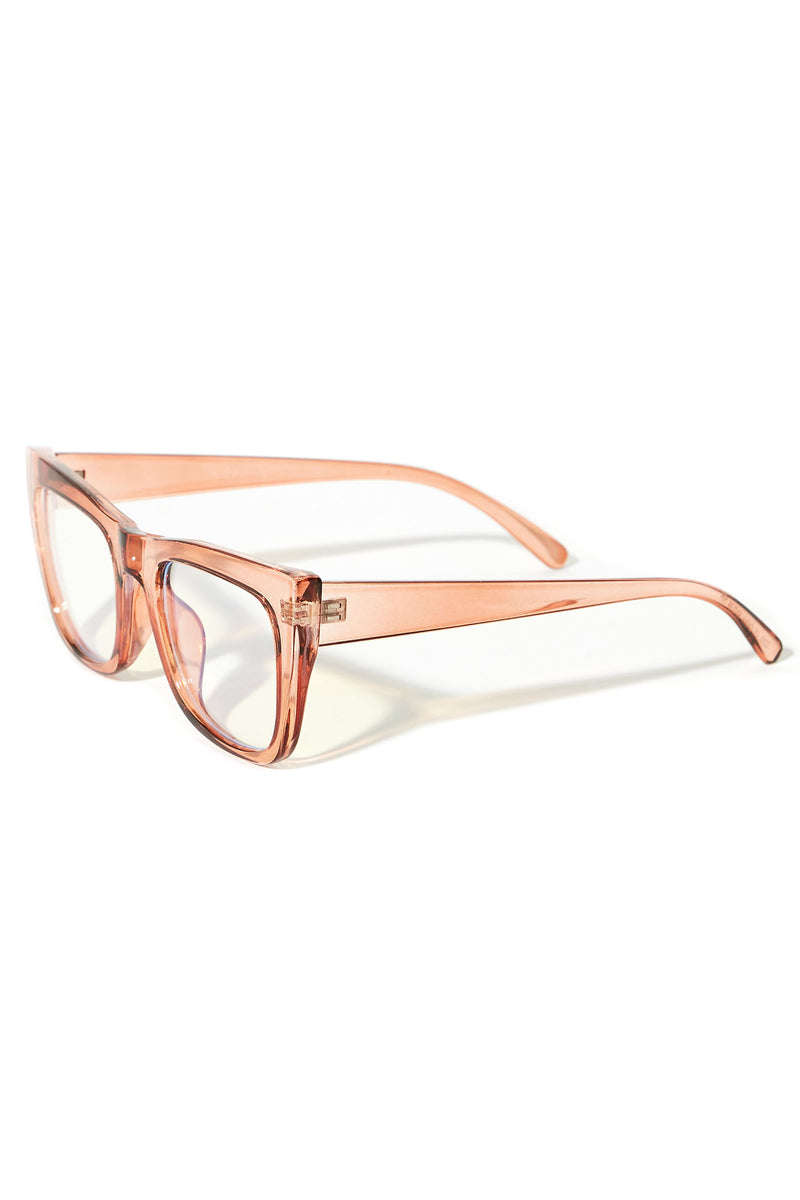 Crystal Clear Persuasion Blue Light Day Glasses Clea Nude Fashion