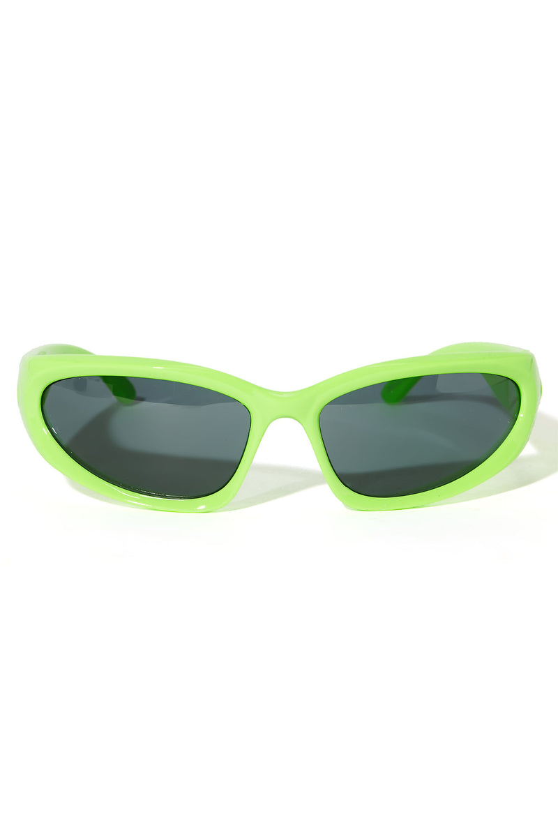Green sales fashion glasses
