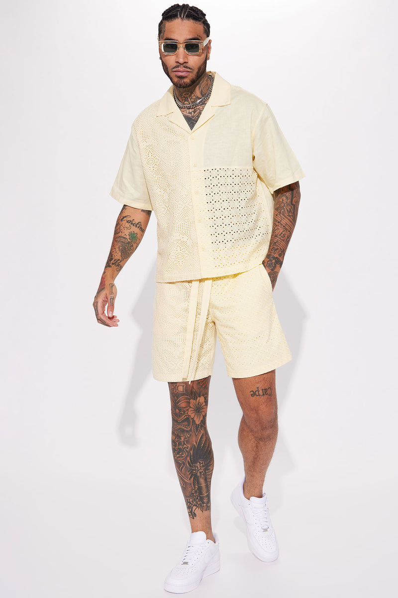 Perfect Combination Linen Shorts Cream Fashion Nova, Mens Shorts