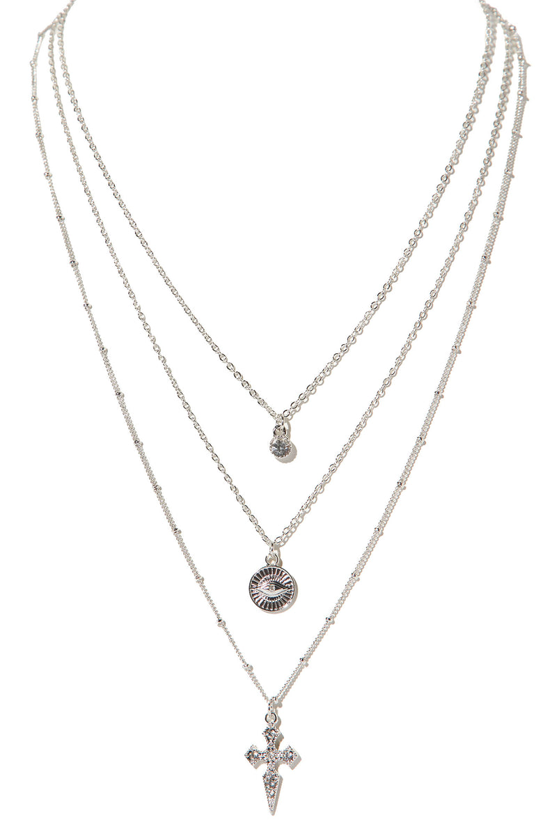 Full Of Grace Necklace Silver Fashion Nova, Jewelry Fashion Nova