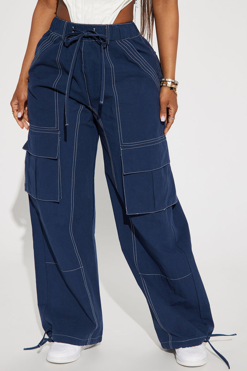 TUCK FRONT PANT NAVÀS NOUVEAU