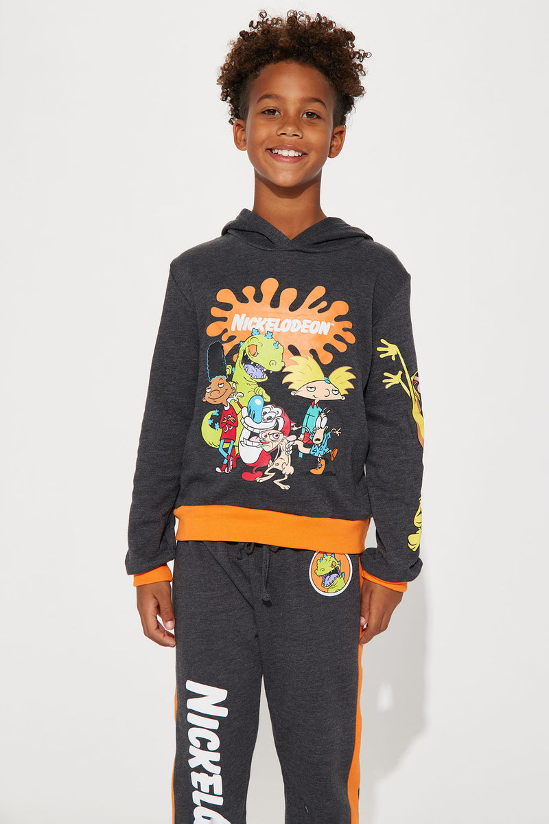Mini Classic Nickelodeon Jogger Set Charcoal combo