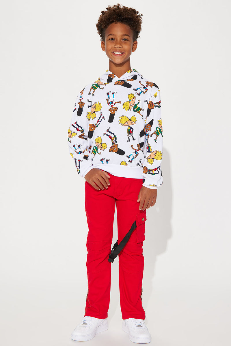 Mini Hey Arnold Hoodie - White, Fashion Nova, Kids Tops & T-Shirts