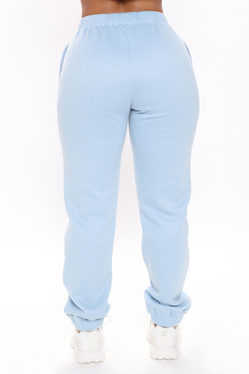 Self Care Club Sweatpants - Light Blue