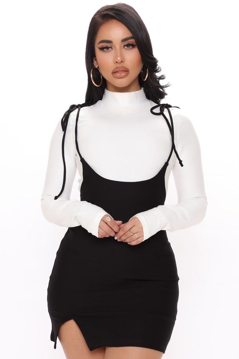 Fashion nova suspender skirt hotsell