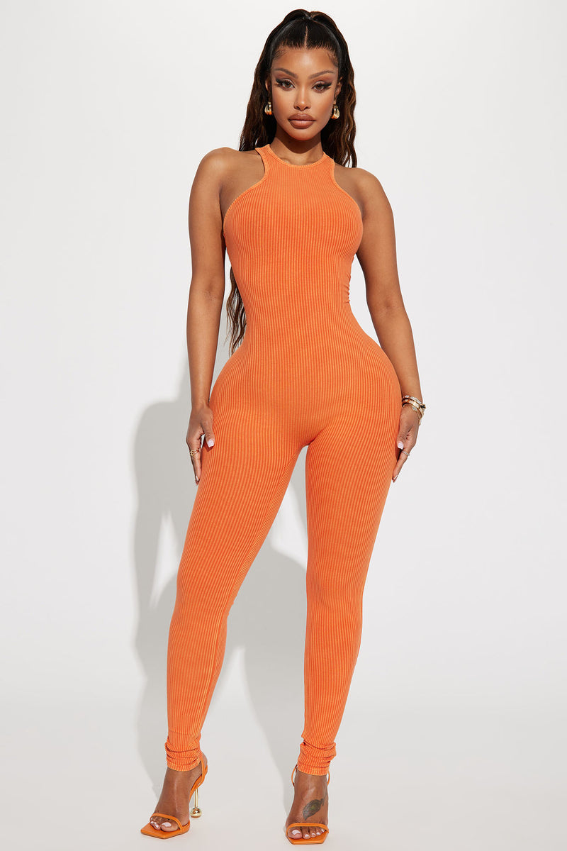 Cheap orange cheap jumpsuit
