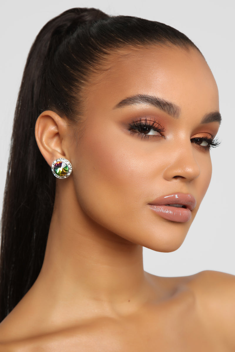 Another World Stud Earrings Silver Fashion Nova, Jewelry Fashion Nova