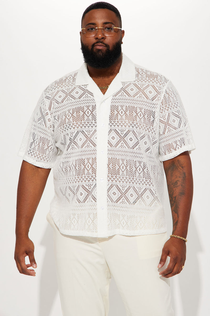 Fashion nova white sales button up shirt