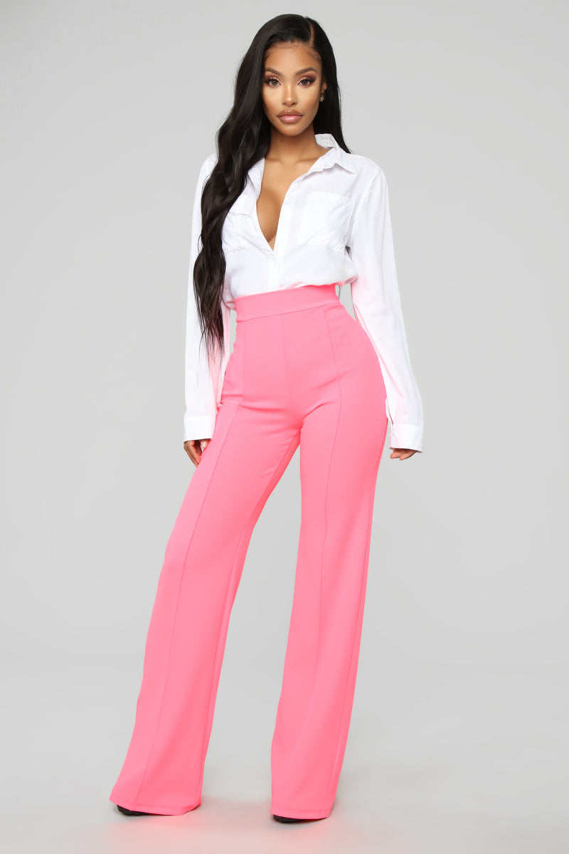Pink dressy cheap pants