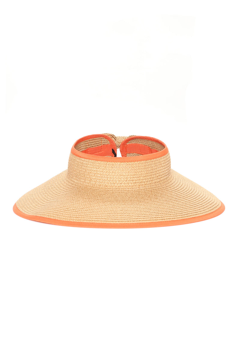 Catch Me If You Dare Visor Tan/Multi Fashion Nova, Accessories