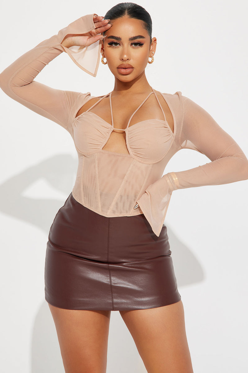 Fashion nova sheer sales top