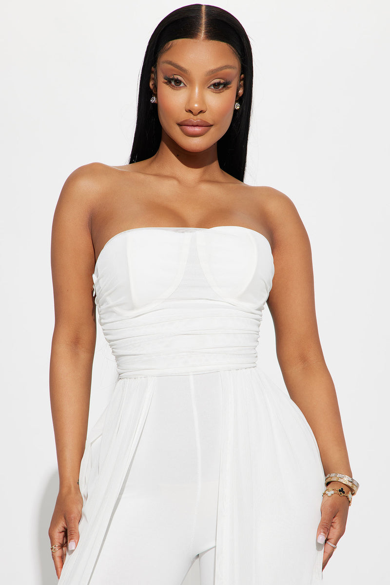 So In Love Jumpsuit White Fashion Nova Jumpsuits Fashion Nova