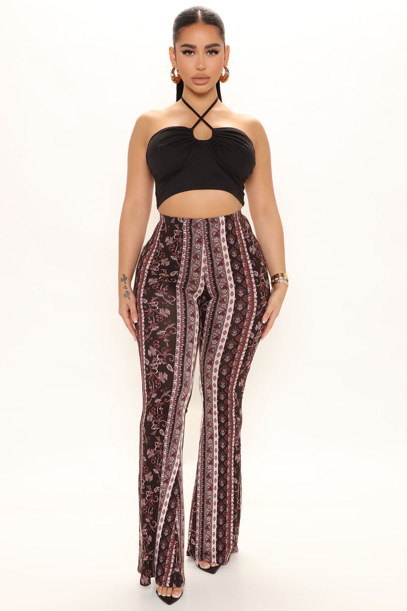 Fashion nova shop black flare pants