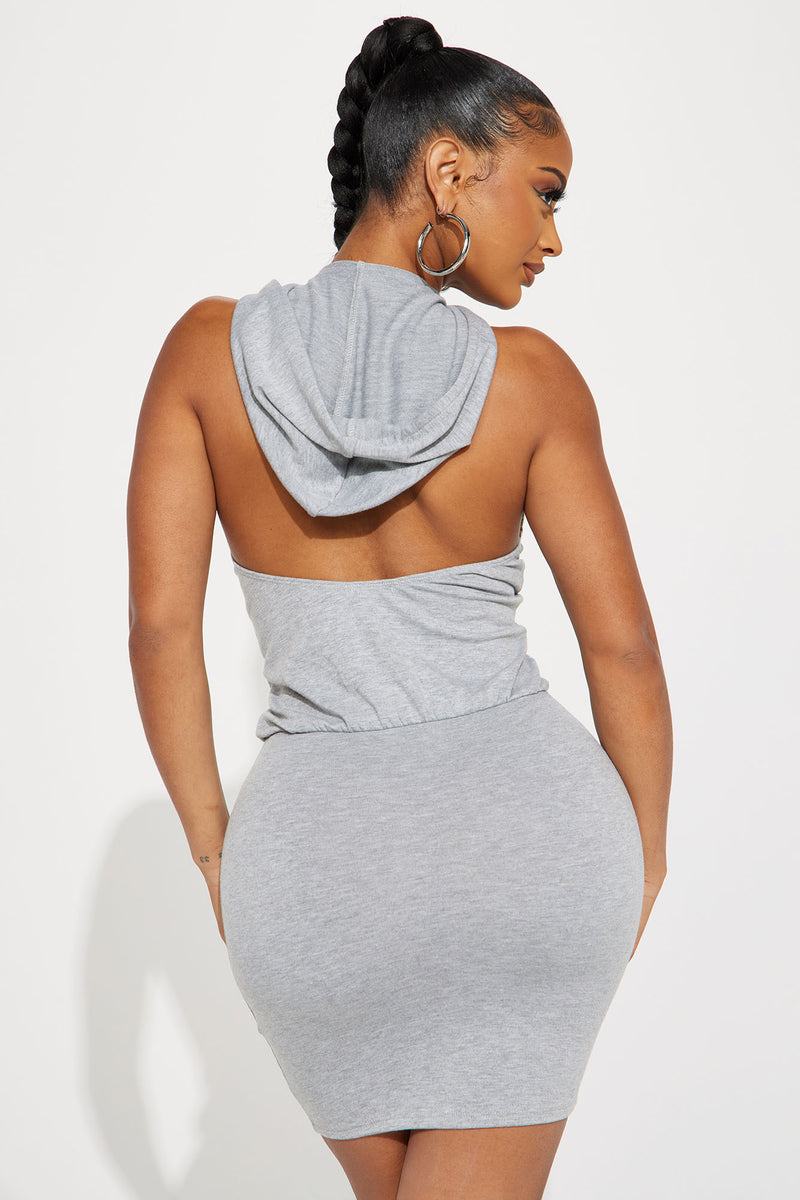 Fashion nova cheap gray dress
