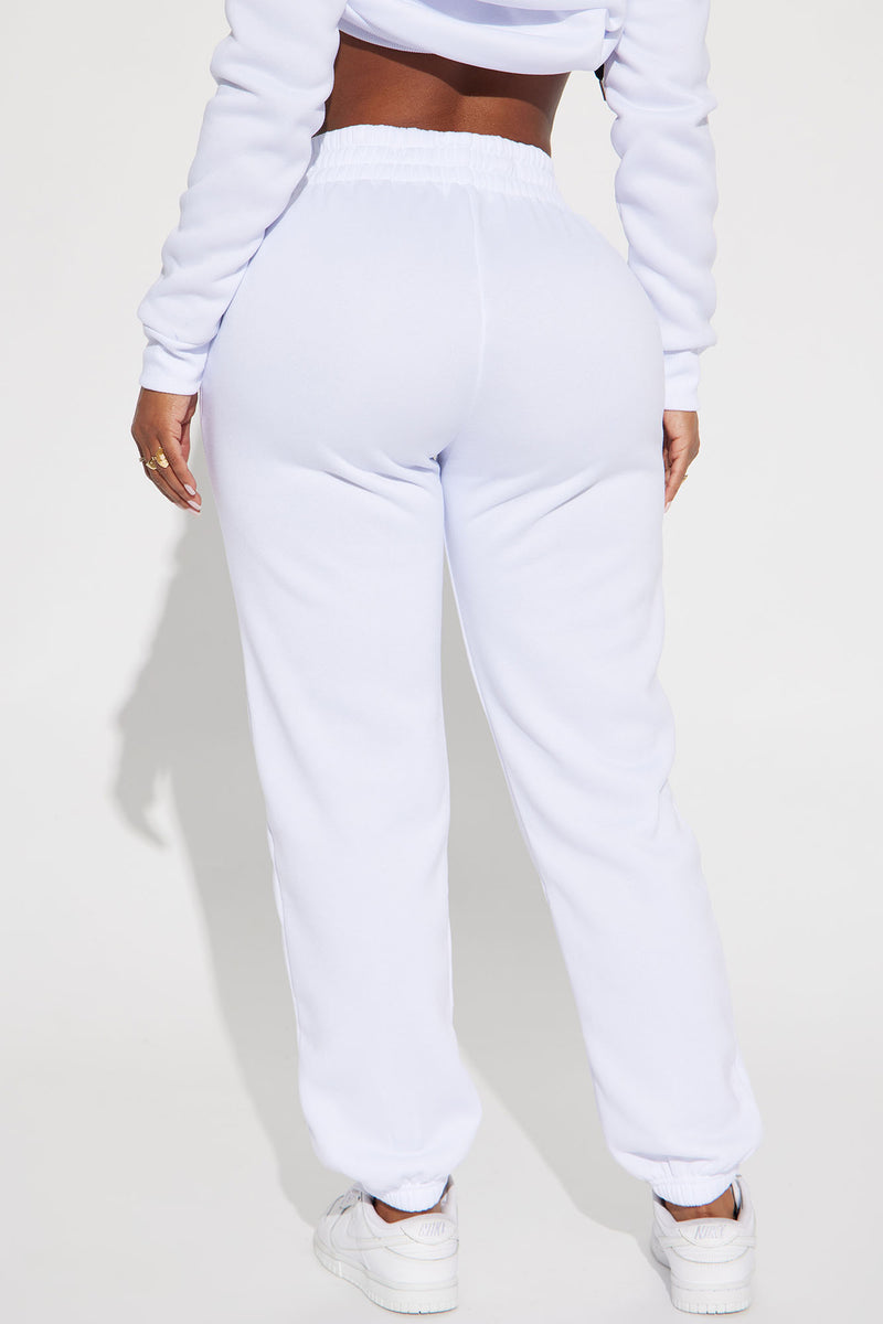 Fashion nova white joggers new arrivals