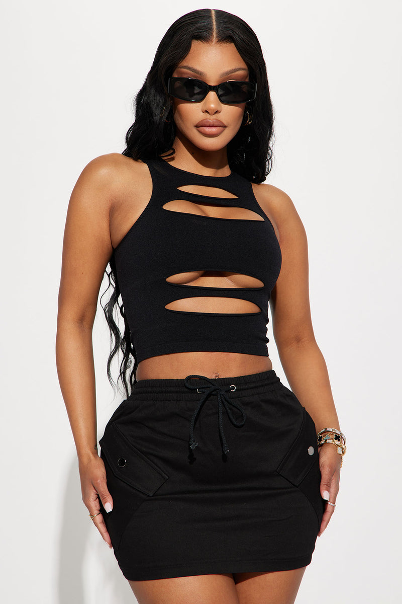 Seamless cut out top new arrivals