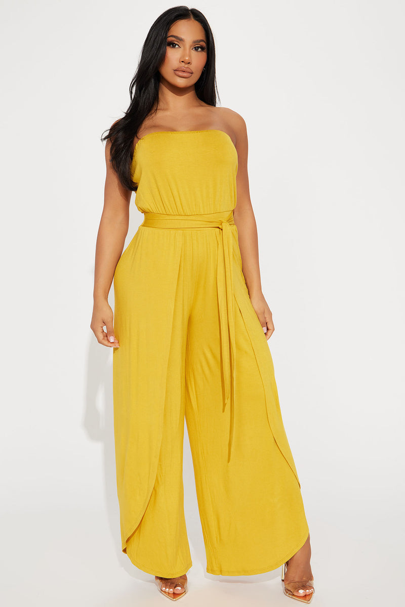 Mustard jumpsuit fashion nova new arrivals
