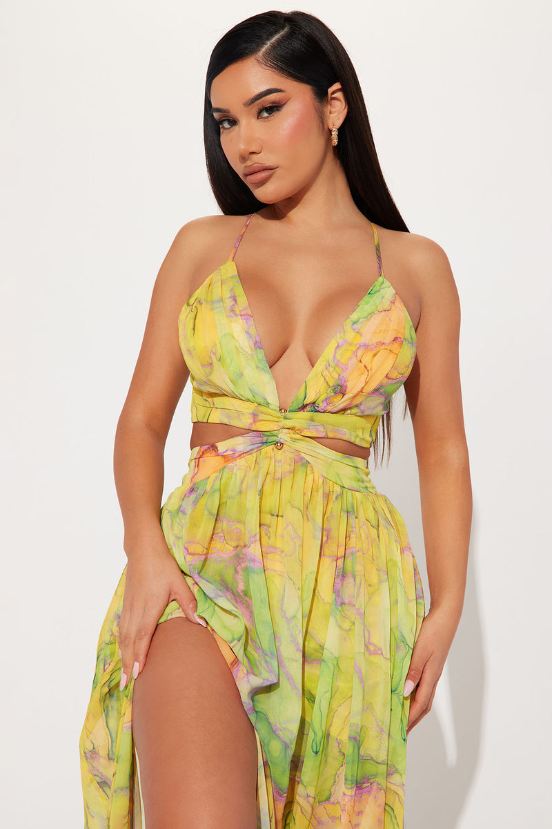 Tulum Vacation Maxi Dress Lime Fashion Nova Dresses Fashion
