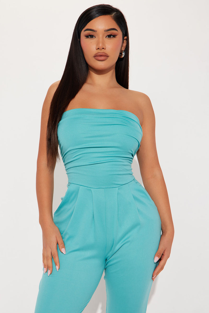 Miranda Tube Jumpsuit Blue Fashion Nova, Jumpsuits Fashion Nova