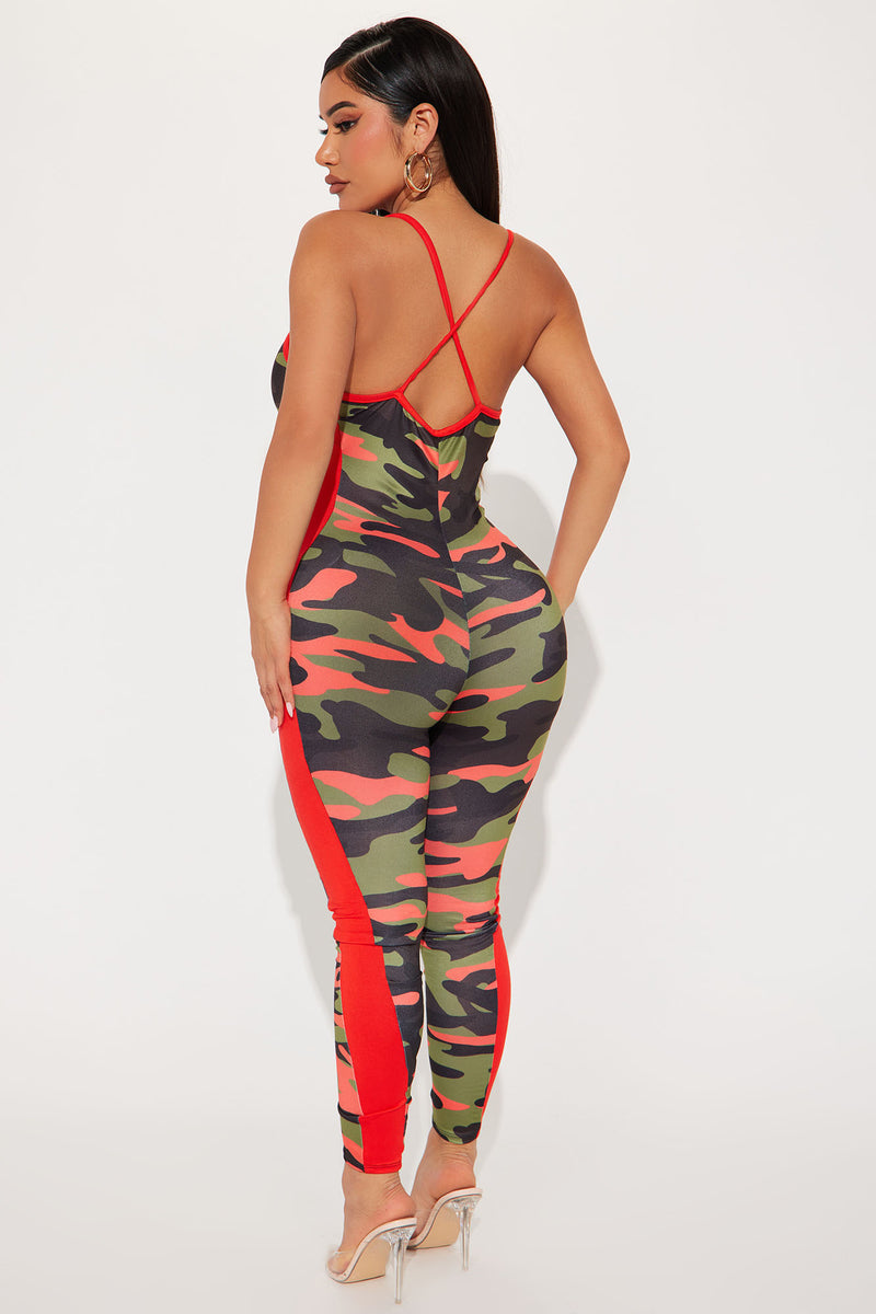 Camo It Out Jumpsuit Camouflage