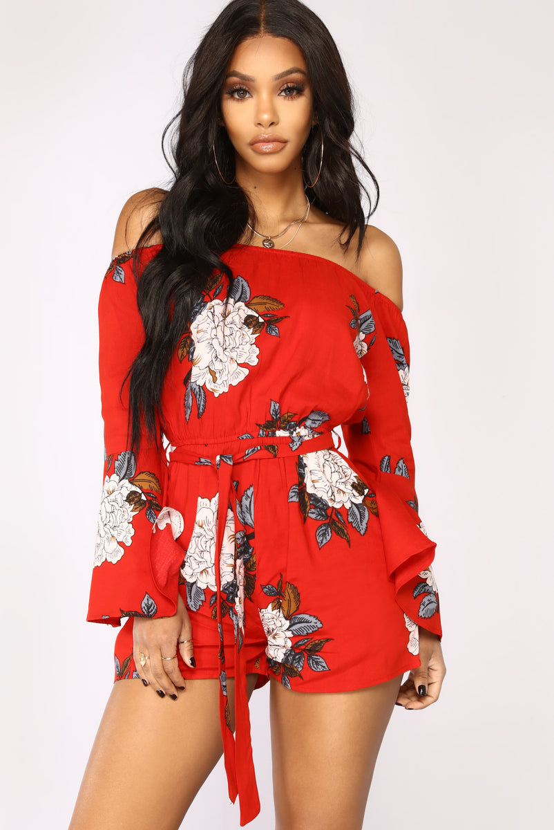 Fashion Nova Floral Romper main image 0