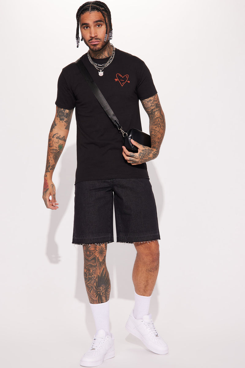 On The Regular Denim Shorts Black Wash
