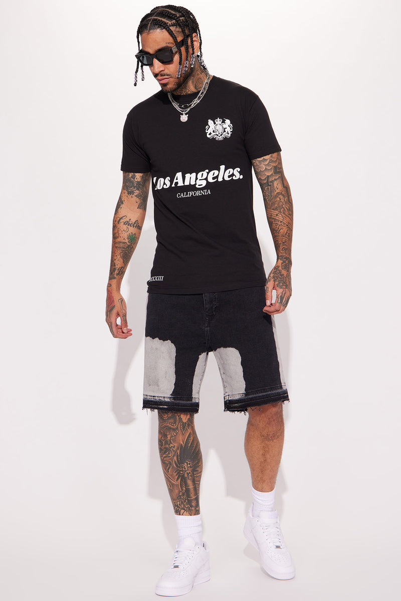 Top 3 Short Sleeve Tee Black Fashion Nova, Mens Graphic Tees