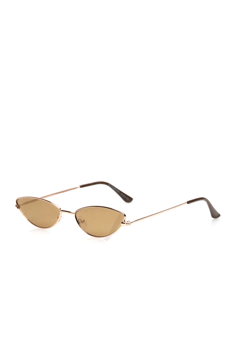 Crashing Down Sunglasses - Gold | Fashion Nova, Sunglasses | Fashion Nova