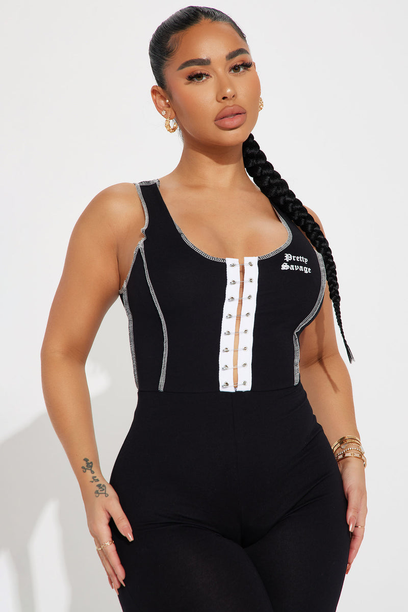 All zipped up jumpsuit fashion nova sales