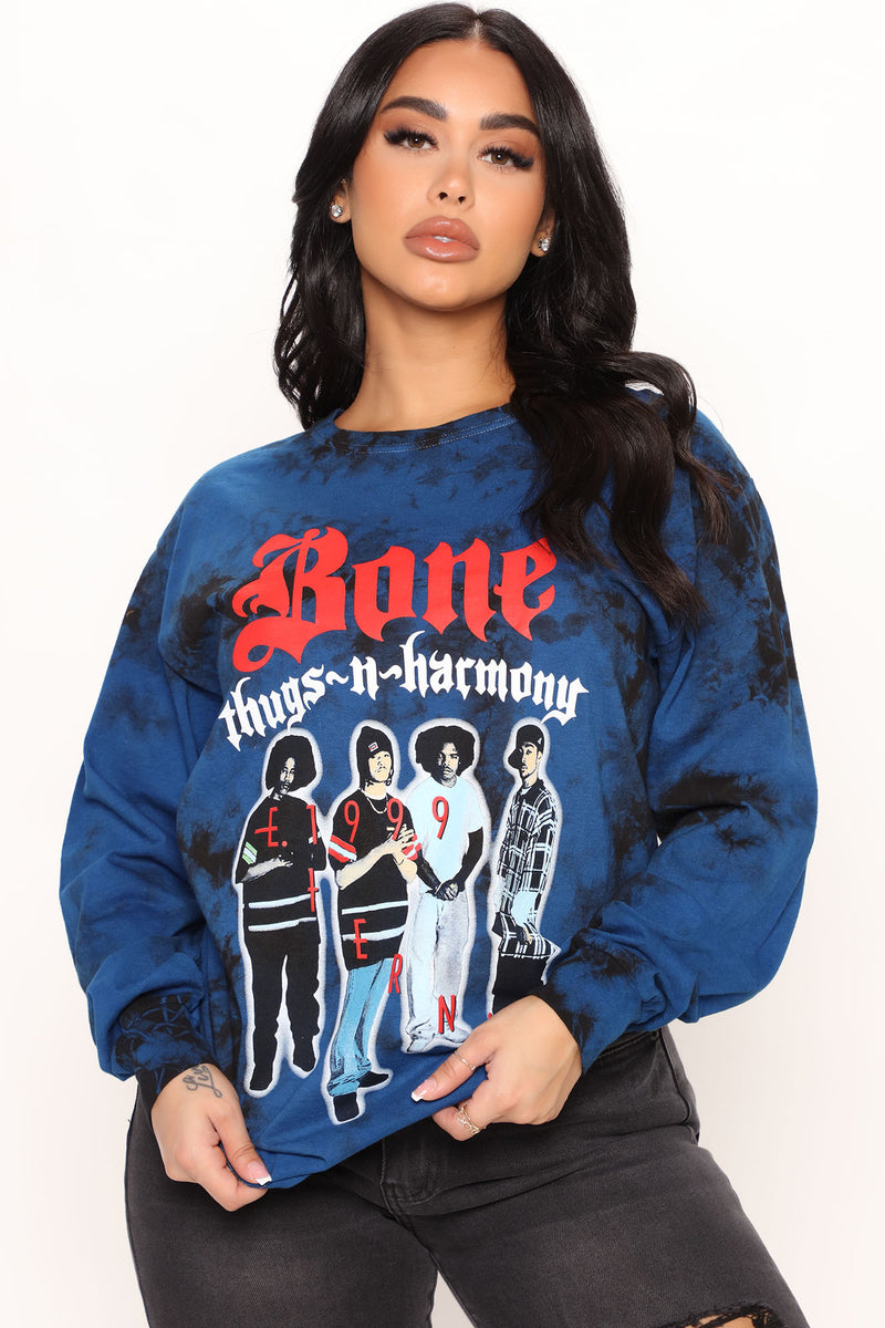Bone Thugs N Harmony Long Sleeve Top Royal combo Fashion Nova
