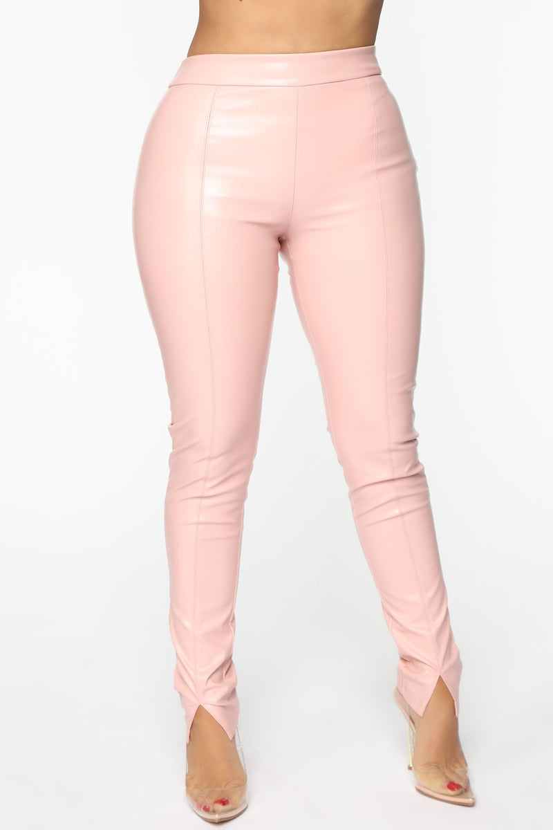 Your Daily Dose Of Faux Leather Pants Pink